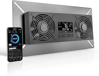 AIRTITAN T8, Crawlspace Basement Ventilator Fan, with Temperature and Dehumidistat Controller, IP-44 Rated, Exhaust