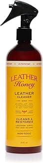 Leather Honey Leather Cleaner Spray: UV Protectant, Non-Toxic & Made in the USA Since 1968. Cleans & Protects Leather, Faux & Vinyl - Couches, Car Seats, Purses, Shoes, Bags & Tack. Safe for Any Color
