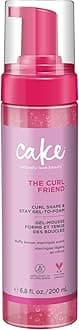Cake Beauty Gel-to-Foam Styler, The Curl Friend – Volumizing & High Hold Gel to Foam - Flake Free Frizz Control - Infused with Coconut Oil & Shea Butter - For Curly Hair- 6.8 fl oz./ 200 mL
