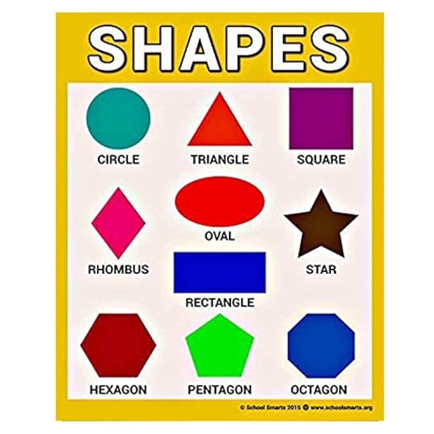 School Smarts Geometric Shapes Poster