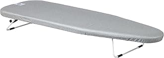 Brabantia Tabletop Ironing Board Size S (37 x 12 inches) Metallised Small Ironing Board for Counter Surface, Portable, Non-Slip for Home, Condo, RV, Travel