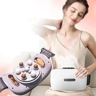 Abdominal Stomach Massager, Lectric Abdominal Kneader with 3 Levels Of Intensity Adjustable, Forward and Reverse Kneading,15min Timer, for Dysmenorrhea, Abdominal, Back and Leg