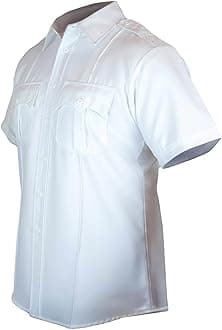 First Class mens Polyester Uniform Shirt Button Down Shirt