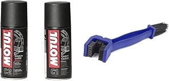 Technolube Trenzfest Chain Clean C1, 150ml and C2 Chain Lube, 150ml with Bike Chain Cleaning Brush