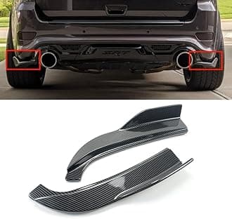 Compatible with forJeep Grand Cherokee SRT 2012-2021 A Pair Rear Bumper Side Corner Splitters Aprons (Carbon Fiber Print)