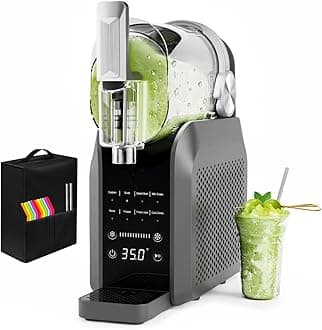 Slushie Machine, No Ice Needed, 88 oz Slushie Machine for Home with Dust Cover, Professional Frozen Drink Maker, 7 Preset Programs+Rinse, Frozen Margaritas, Frappés, Milkshake, and More