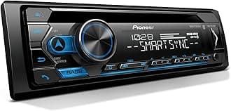 Black CD Receiver with Built-in Bluetooth