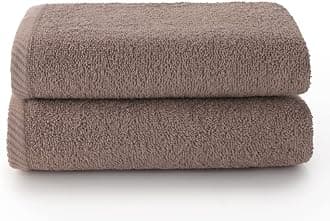 Top Towel - Plus - Large bath towels - Bath towels - 2 face towels or bidet - 30x50cm - 100% cotton - Vison