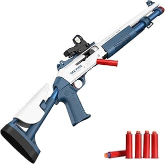 Soft Foam Dart Blaster Toy Shell Ejecting Shotgun Spring- Air Pump with Scope and Bullets for Teens Youth