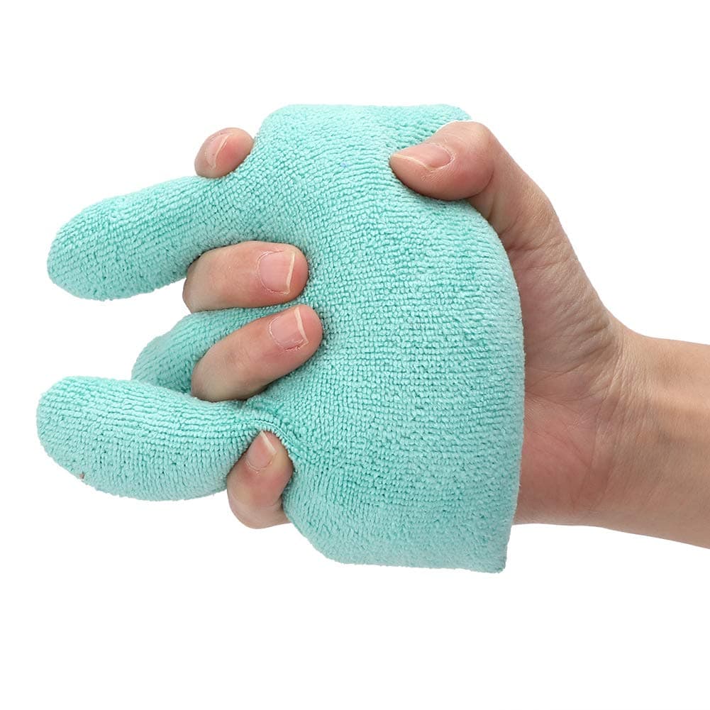 Dioche Cone with Finger Separator, Hand & Finger Aid for Contracture & Skin Breakdown, Comfortable Protection & Finger Separation, Finger Separator Finger Protector Finger Aid Separator Finger(Green)
