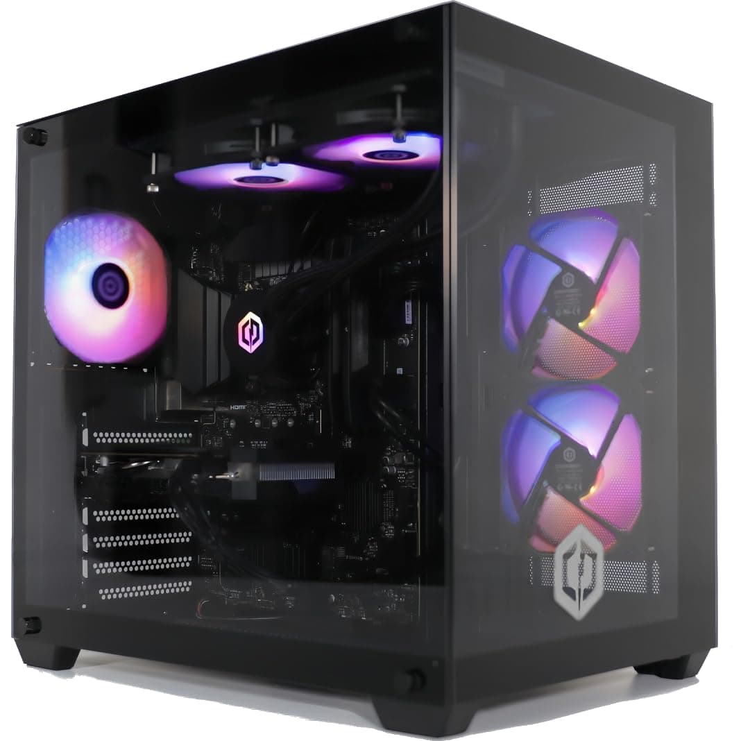 Luxe Gaming PC - Intel Core I7 12700KF, AMD RX 9070 XT, 32GB RAM, 1TB NVMe SSD, 750W PSU, Wi-Fi, Windows 11, Liquid Cooling, Ark
