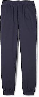 French Toast Boys' Pull-on Twill Jogger Pants, Navy, 12