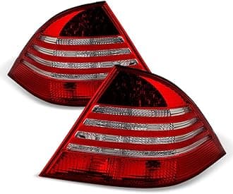 ACANII - For 2000-2006 Mercedes Benz W220 S430 S500 S600 S55 LED Tail Lights Rear Brake Lamps