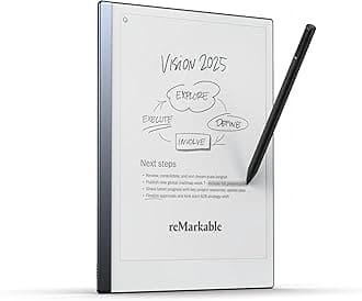 reMarkable Starter Bundle – reMarkable 2 is The Original Paper Tablet | Includes Black and White 10.3” Writing Tablet, Marker Plus Pen with Built-in Eraser