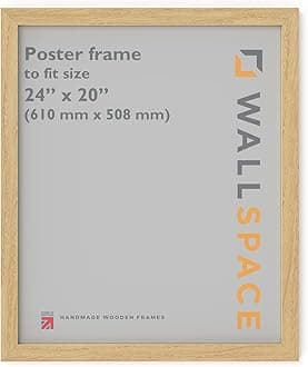 Oak Frame 24x20 Inch | 61x51cm Solid Wood Poster Frame