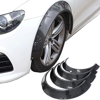 KyostarNew School 4Pcs 840mm Universal Car Fender Flares Wheel Arches (Carbon Fiber Pattern)
