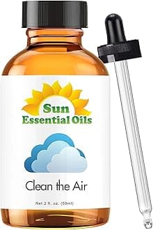 Sun Essential Oils - Clean The Air Essential Oil (Huge 2 Ounce Bottle) Bulk - Aromatherapy Oils