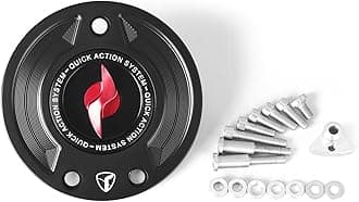 VITINO Gas Cap Quick Action Fuel Tank Cap Lightning Key CNC Motorcycle Accessories Fit For BMW F800GS RNINET S1000RR M1000R (Red)