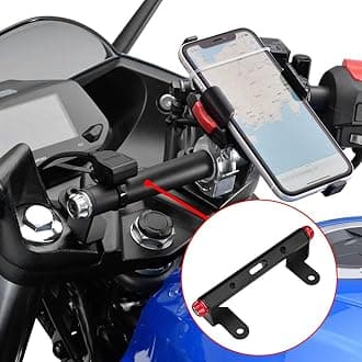 Motorcycle Mutifunctional Cross Bar Balance bar GPS Navigation Handlebar Bracket Extension Compatible with Suzuki Gixxer SF250 GIXXER 250 SF (D)