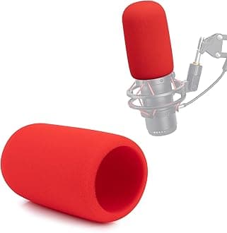 YOUSHARES Mic Windscreen for HyperX QuadCast Microphone, Professional Hyperx QuadCast Pop Filter, Foam Mic Covers Improve Recording Quality, (MPN_Foam_Mic_HyQC_R_01)