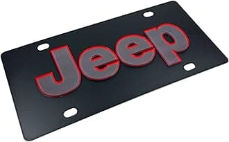 Eurosport Daytona- Compatible with -, Jeep Word - Carbon Steel License Plate