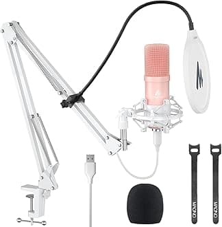 MAONO AU-A04 Condenser Microphone Kit (Pink)