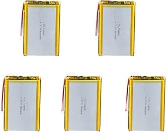 3.7V 5X 6500mAh 106090 Lithium Polymer Ion Rechargeable Lipo Battery with PH 2.0mm Connector