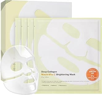 SUNGBOON EDITOR Deep Collagen Overnight mask (4 Count (Pack of 1), Niacin-Vita C)