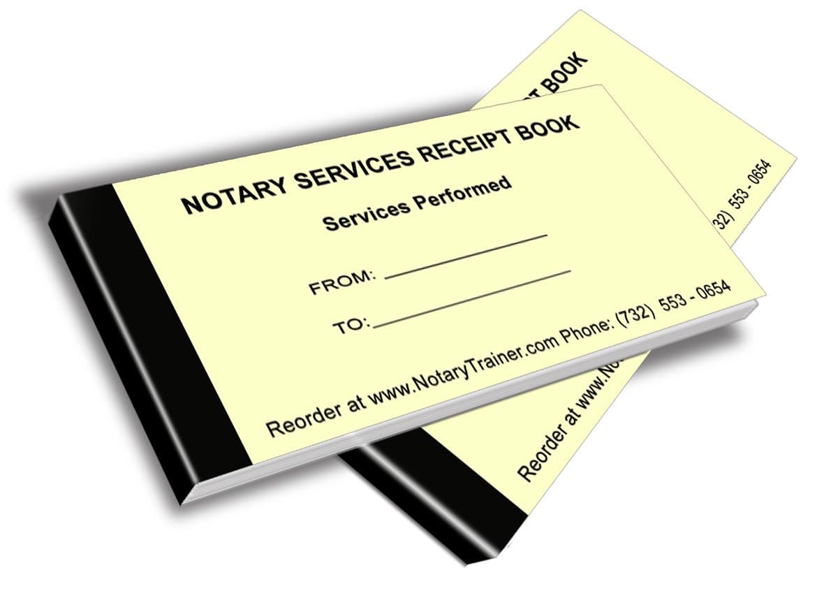 Notary Services Receipt Book Paperback – September 1, 2019