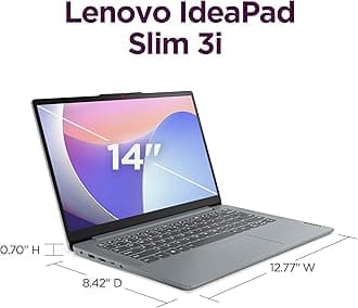 Lenovo IdeaPad Slim 3i - 2024 - Lightweight Laptop - Rapid Charge Boost - 14" FHD IPS Display - 16GB Memory - 512GB SSD Storage - Intel® Core™ i7-13620H - Windows 11 HomeArctic Grey