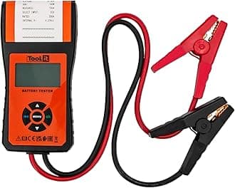 TOOL IT Car battery tester with printer - GYS - PBT 550 - 024199 for testing vehicle batteries, Orange & Black