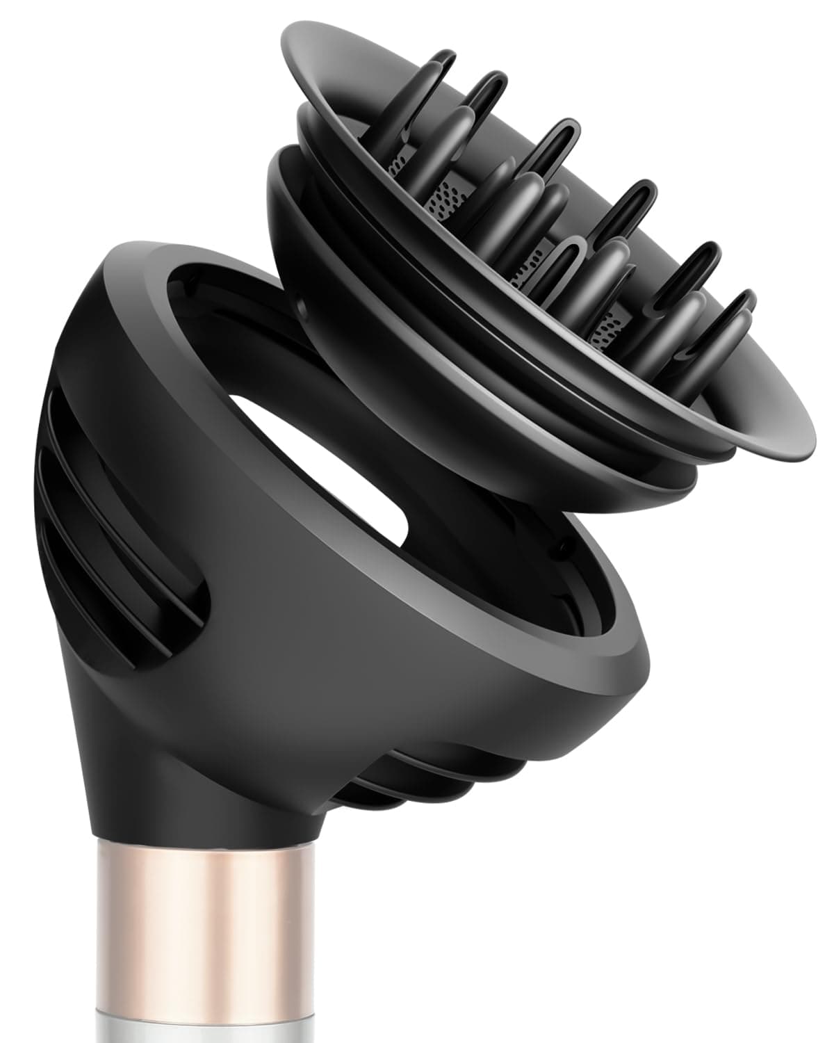 Wave Curl Diffuser Attachment Compatible with Dyson Airwrap HS01 HS05 HS08, Upgraded Hair Diffuser Nozzle Dome and Diffuse Modes to Dryer Faster and Define Curls Hair