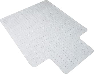 HON Office Chair Mat for Carpet, Computer Desk Chair Mat for Carpeted Floors, Easy Glide in Office or Home with Extended Lip (36” x 48”)