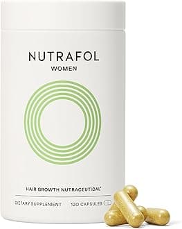 - Nutrafol Women's Hair Growth Supplements, Ages 18-44, Clinically Proven for Visibly Thicker and Stronger Hair, Dermatologist Recommended - 1 Month Supply