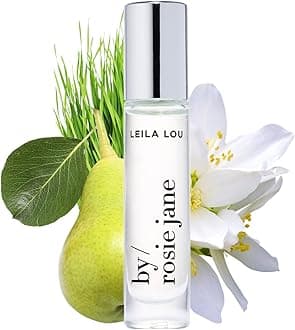 Perfume Oil (Leila Lou) - Travel Size Roll On Perfume with Notes of Juicy Pear, Sweet Jasmine & Tangerine Skin - Paraben, Sulfate & Phthalate Free (7ml)