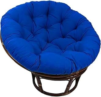 Large Round Papasan Chair Cushion, Thick Outdoor Rocking Chair Cushion, Rattan Hanging Basket Cushion, Egg Nest Replacement Pad(Blue 2,70 * 70cm)