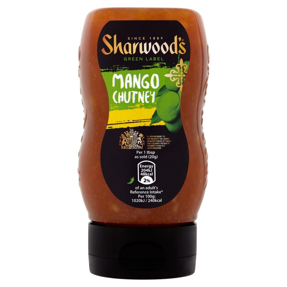 Sharwood's Squeezy Green Label Mango Chutney, 375 g