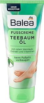 2x100ml Balea Foot Cream - Tea Tree With Vine Leaf Extract Oil and Vitamines, Germany