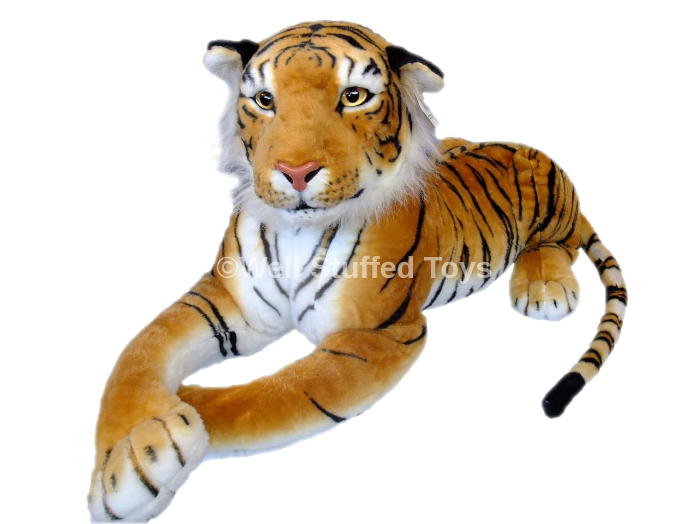 Large Brown Tiger Stuffed Soft Plush 160cm 63"