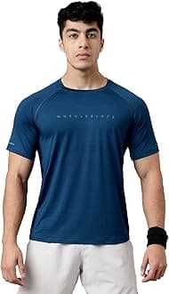 MuscleBlaze Active T Shirt for Men, for Gym & Sports