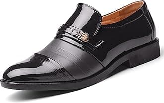 EDITCOZYMen's Loafers Moccasins Formal Leather Dress Shoes Oxfords Slip On Driving Business Shoes