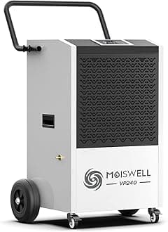 240 Pints Commercial Dehumidifier with Pump and Drain Hose for Basements and Large Spaces up to 8,500 Sq Ft, 5-Year Warranty