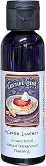 CUSTARD CREME Flavoring by Flavor Essence (Unsweetened, Natural Background Flavoring) 2 Oz. --For water, coffee / tea, shakes, smoothies, bar drinks --and baking, doughs, batters, frostings, yogurt