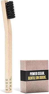 - Dry Suede Kit - Sneaker Cleaner & Shoe Care for Light-Colored Nubuck & Suede Shoes - Gently Removes Marks, Spots, & Scuffs - 1 Cleaning Brush & 1 Eraser