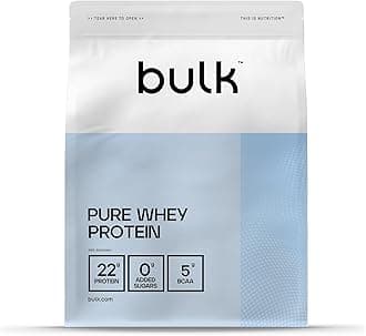 Bulk Pure Whey Protein Powder | Salted Caramel | 22g Protein and 5g BCAAs per Scoop | Whey Concentrate Shake | Low Sugar | Supports Muscle Growth and Repair | Smooth Mixing | Vegetarian | 1kg