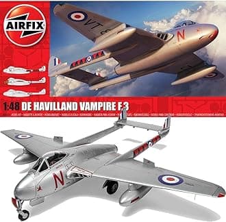 Airfix A06107 de Havilland Vampire T.3 Series 6 Aircraft 1:48 Scale Model Kit