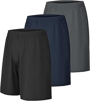 CE' CERDR Mens Athletic Workout Shorts with Pockets and Elastic Waistband Quick Dry Activewear
