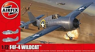 Airfix 1/72 US Navy Grumman F4F-4 Wildcat Plastic Model X-2070A Molded Color