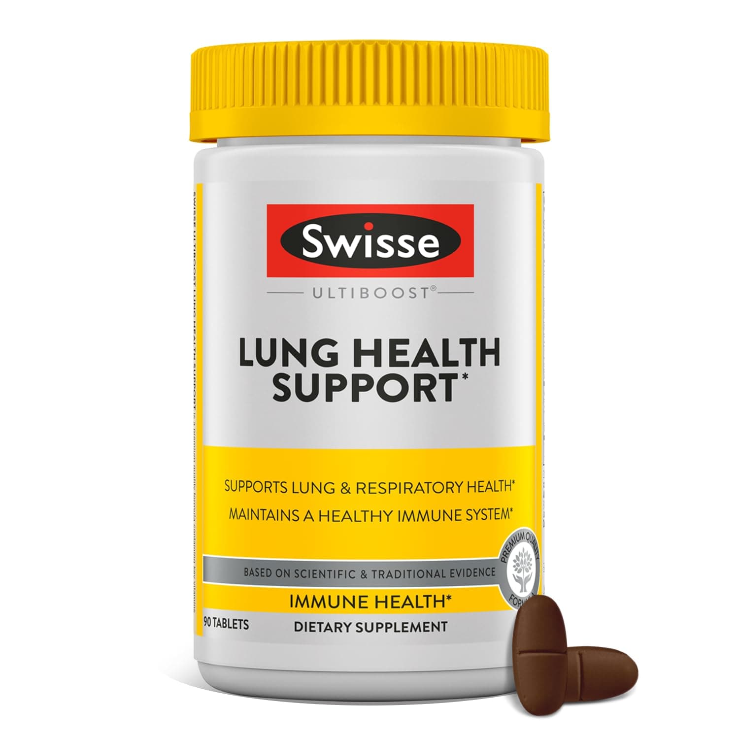 Mullein Lung Cleanse for Smokers | Clear Lungs with Mullein Leaf Extract | Respiratory Health & Lung Support Supplement | Lung Detox | Healthy Immune Support | 90 Tablets