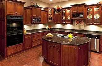 L&D Renovations 10 x 10 Kitchen Cabinets (Shaker Cognac)